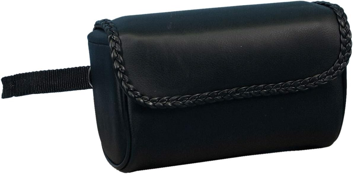 Hot Leathers TBC1009-7649 Braided 10 x 6 x 4 PVC Motorcycle Tool Bag with Braid