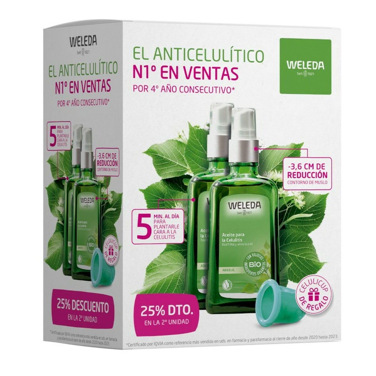 WELEDA Olio Corpo Anticellulite Betulla 100 ml x 2