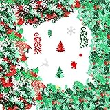 Crea ambiente navideño: Confeti brillante de Navidad puede ser un accesorio perfecto para crear un ambiente navideño en el día de Navidad. Para que todas las esquinas llenan de sensación de Navidad.