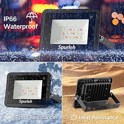 Spurleh Faretto LED RGB 25W, Impermeabili IP66