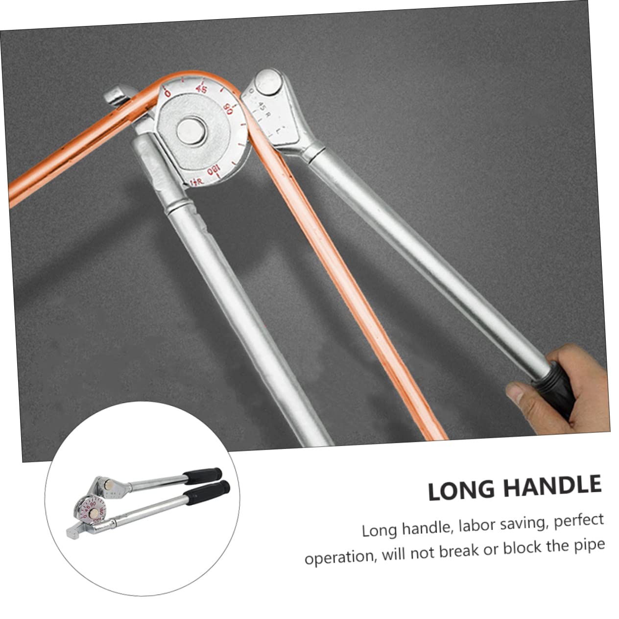 Uonlytech Dobladora De Tubos Manual De Grados Para Fontanería Gas y Refrigeración Para Tubos De Cobre y Aluminio Herramienta