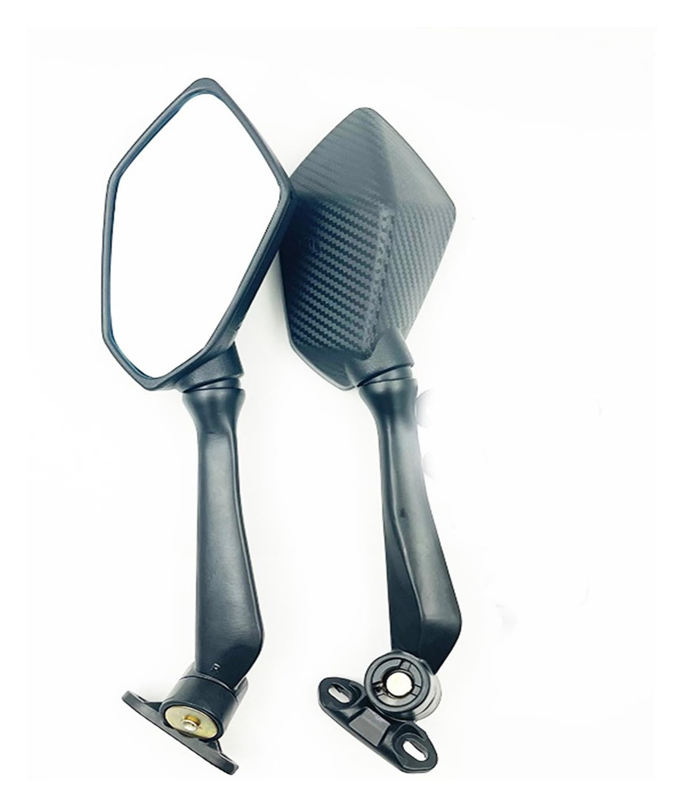 Moto Lusterko końcówkowe kierownicy Motocyklowa k Pasuje Do Ninja 400 500 650 650R EX400 EX650 EX500 ZX6R ZX636 RC51 RVT1000R Długi Drążek Lusterko Wsteczne Boczne Wydłużanie Lusterka