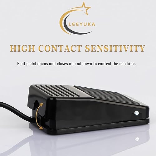 Miniatura 6 de Interruptor de pedal de tatuaje  Pedal redondo de tatuaje de acero inoxidable interruptor de pie de tatuaje Pedal de tatuaje con cable de 5 pies