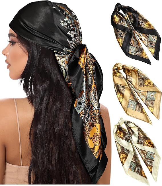 silk bandana for hair