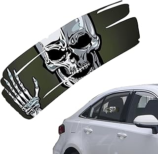 Adesivos de terror para carro | Adesivos de Halloween à prova d'água Decalques de carros assustadores - Adesivo de caveira de terror de Halloween decalques de carro assustadores à prova d'água Utoya