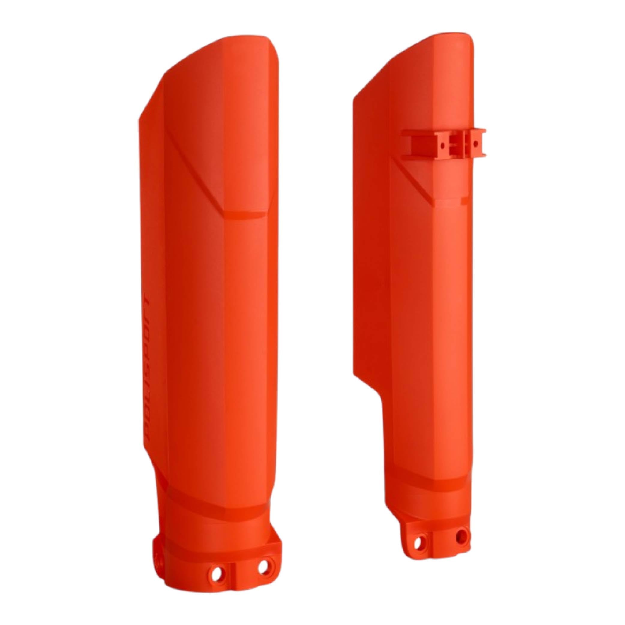 POLISPORT 8399300001 - Protezione forcella completamente avvolgente realizzata in plastica resistente agli urti e all'abrasione compatible con motocicletas KTM en color Arancia