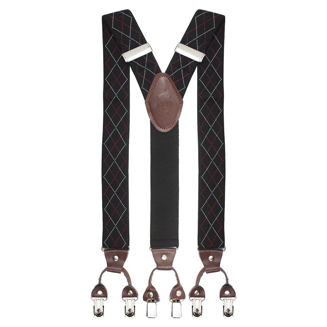 Stately 3.5cm strap width suspender for men