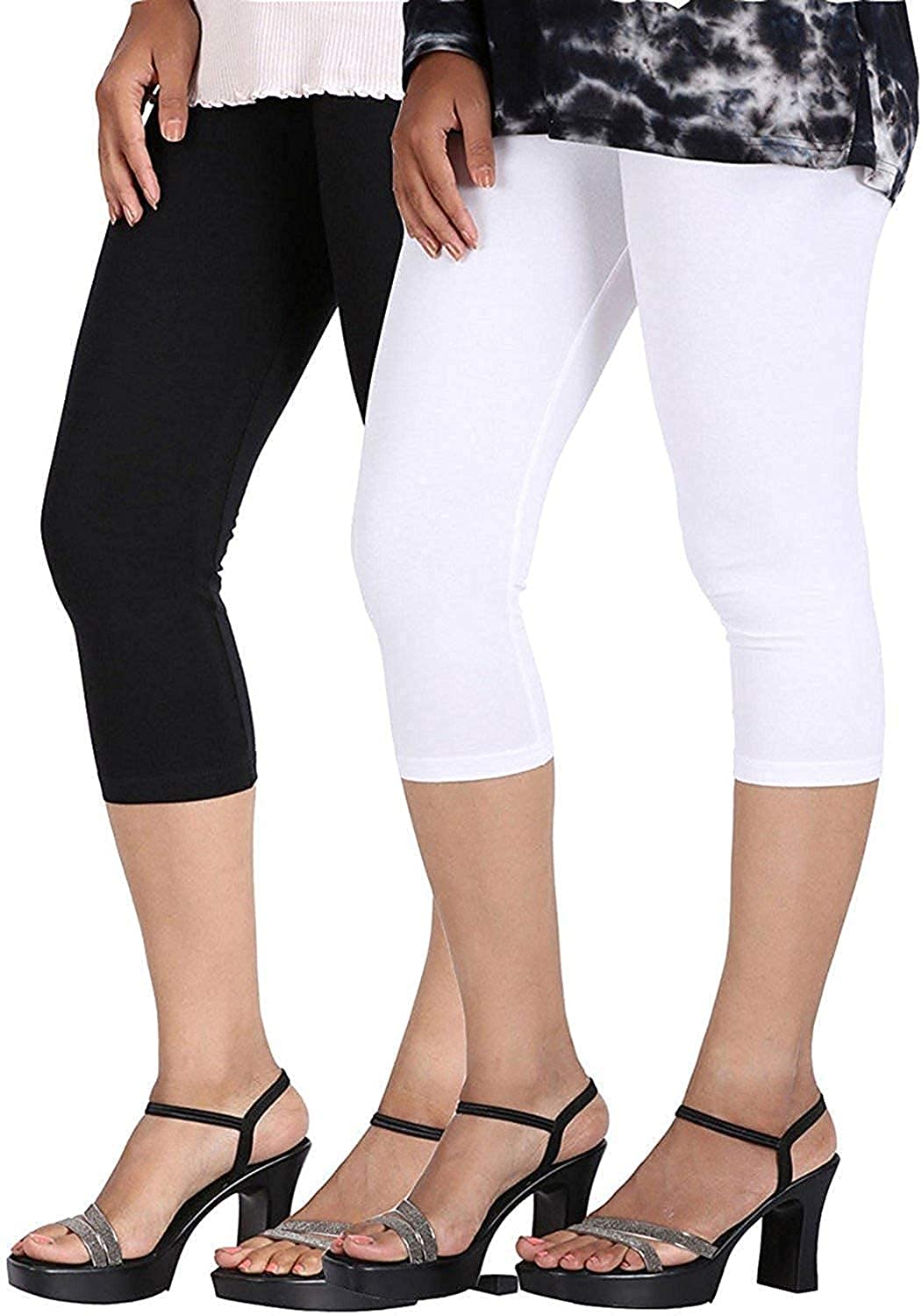 3/4th Capri Leggings for Girls Kids/Teens from 2-15 Years |-image-31