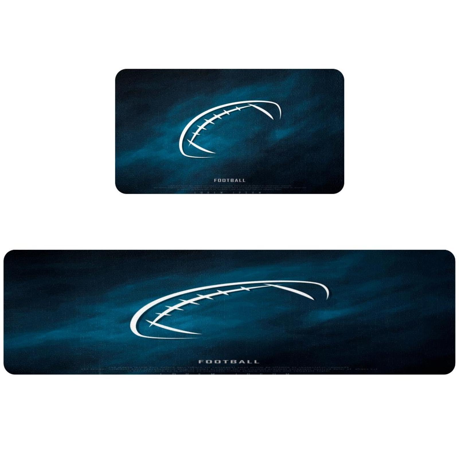 Alfombrillas de cocina absorbentes con base anticaída y tejido lavable temática fútbol