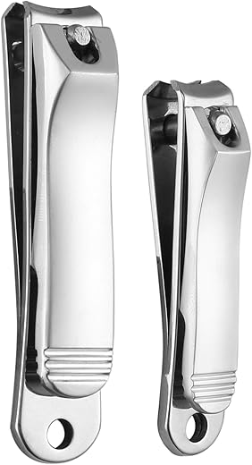 Beauté Secrets Professional Nail Cutter Set for Men, Includes Cuticle Cutter, Finger & Toe Clipper Set Designed for Thick Nails, Comfortable Non-Slip Handle, Reduces Spread of…