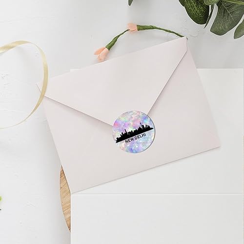 Miniatura 5 de Zyadsinoudor 50 calcomanías de vinilo con diseño de horizonte de Nueva Delhi, India, Nueva Delhi, para laptop, calcomanías de vinilo de orgullo de