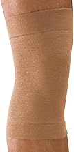 MANIFATTURA BERNINA Elan 2001 (Size 5 Ochre) – Set 2 (1 Pair) – Thermal Tubular Knee Pads in Merino Wool, Wool Knee Bands, 100% Made in Italy