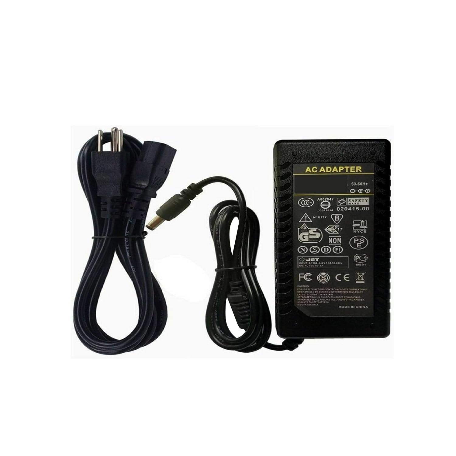Amazon.com: AC DC Adapter Power Supply with 3-Prong Cord 8974001
