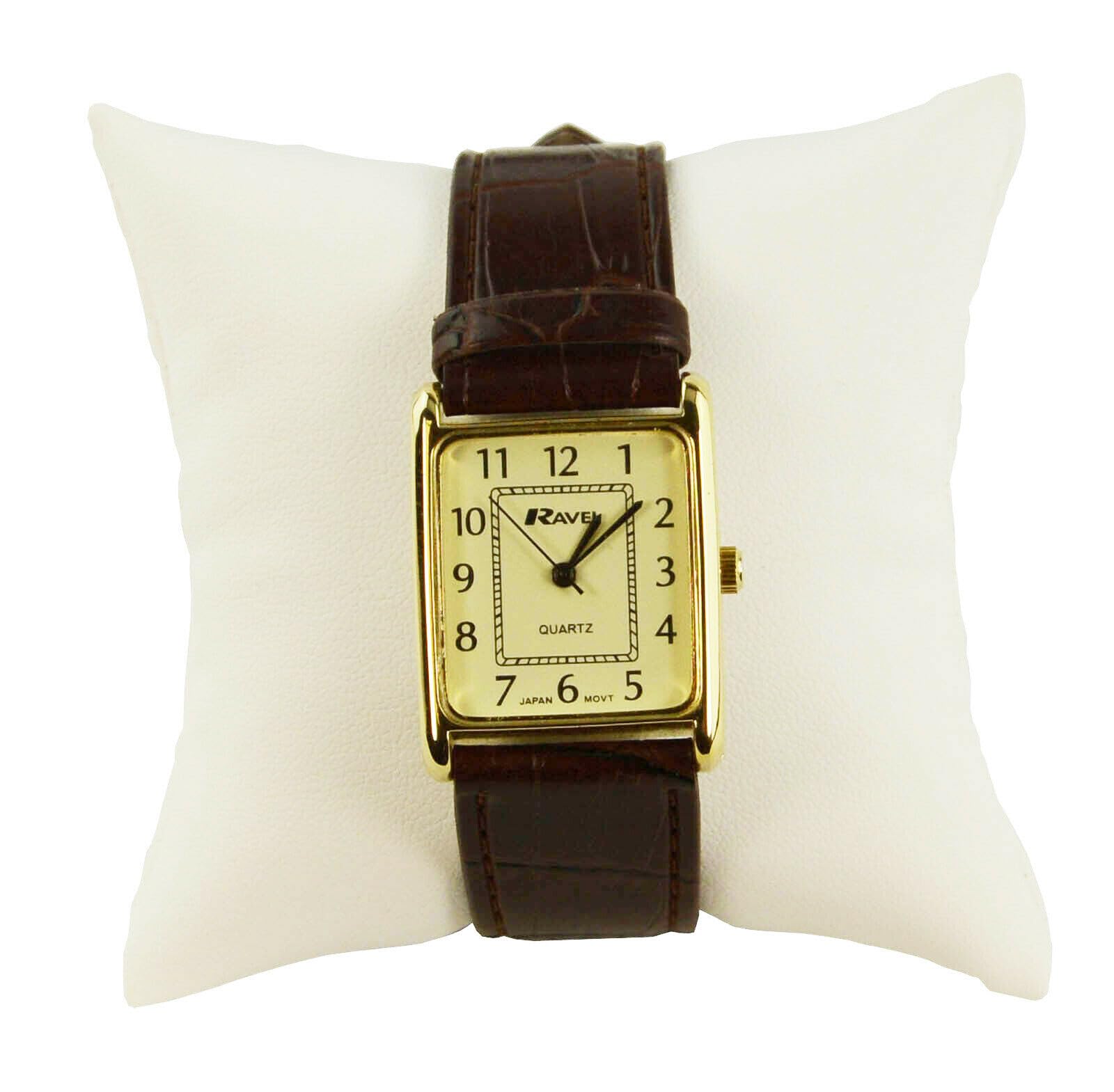 Box Displays White Leatherette Jewellers Watch Bangle Bracelet Display Pillows Jewellery Cushion (, 4 X 4 Inch)