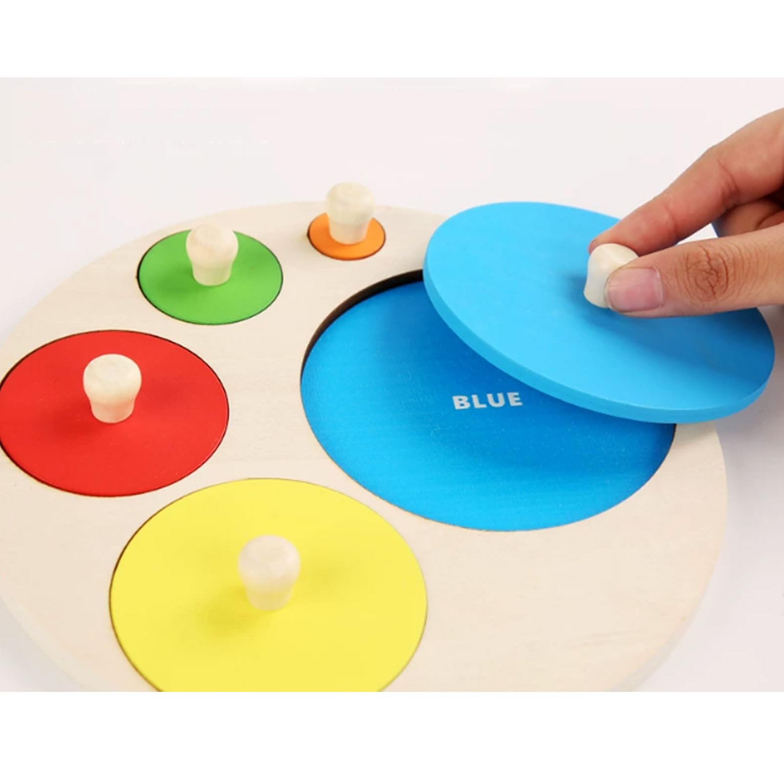 Puzzle en Bois Montessori avec Formes à encastrer