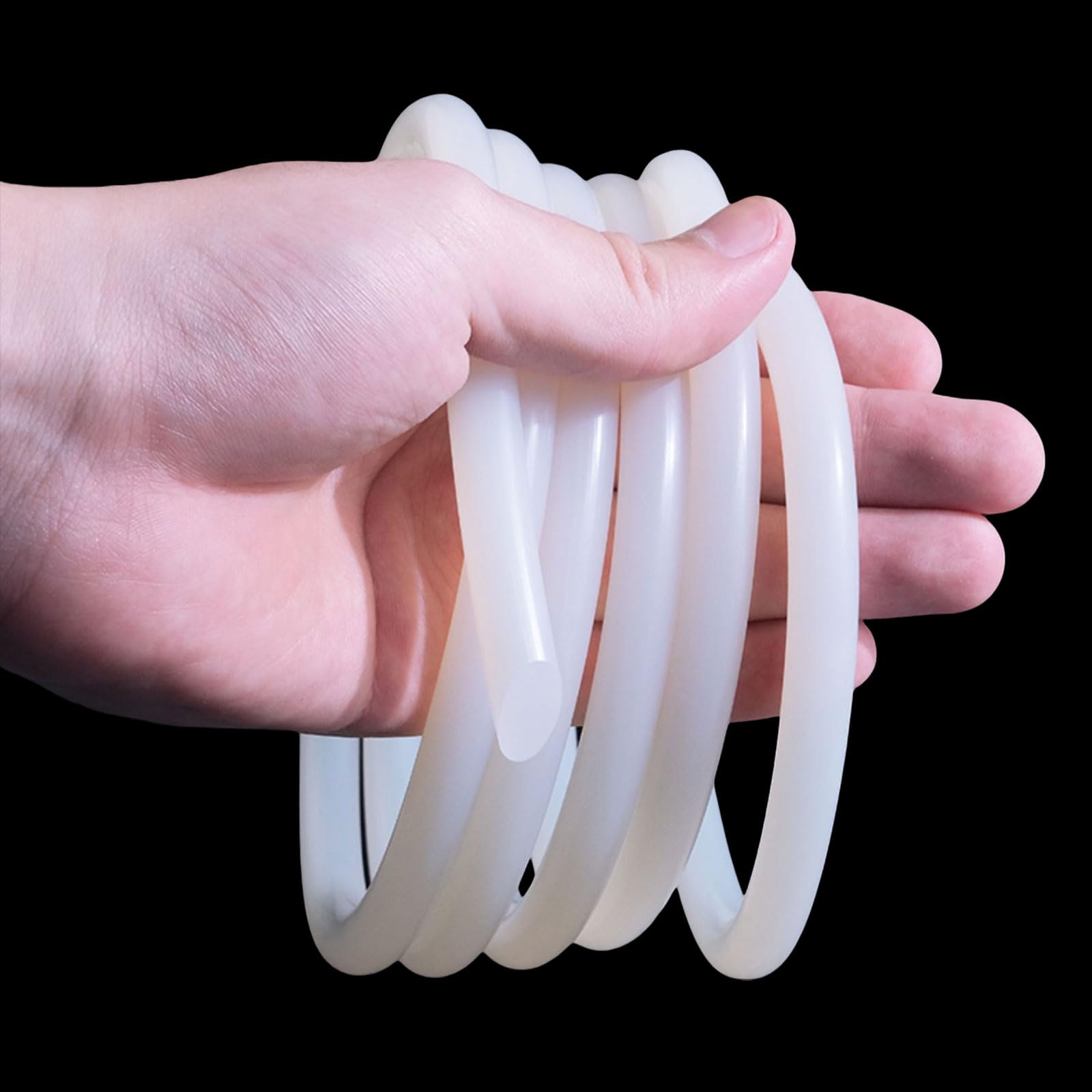 Coyouco Silicone Foam Seal Strip, 0.8/1/1.2/1.5/1.7Mm Dia 10M Long Silicone Solid Round Strip For Diy Gasket, Pads, Crafts,1.2Mm