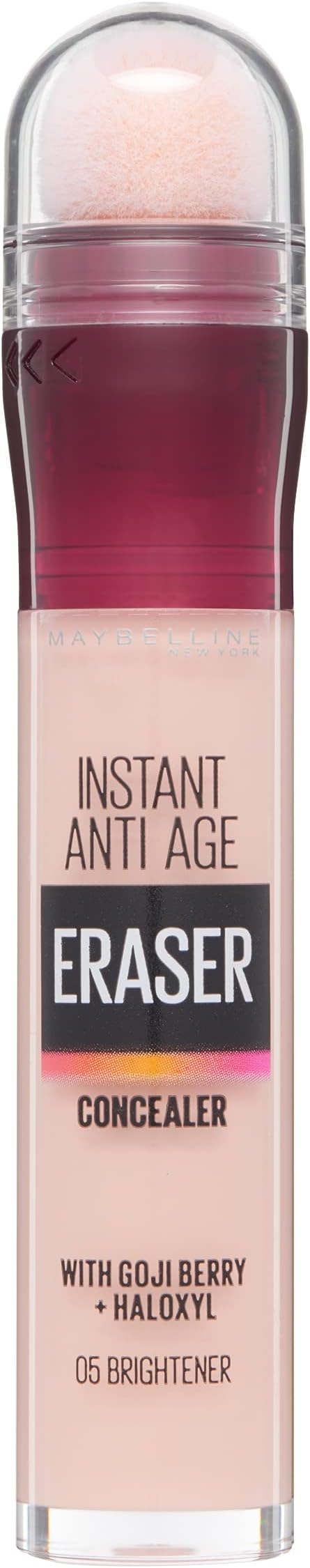 Maybelline Concealer Instant Eraser Eye Colour Correct 05 Brightener | Counteracts Redness, Natural Soft-Focus Finish, Dermatologist Tested, Suitable For Sensitive Skin