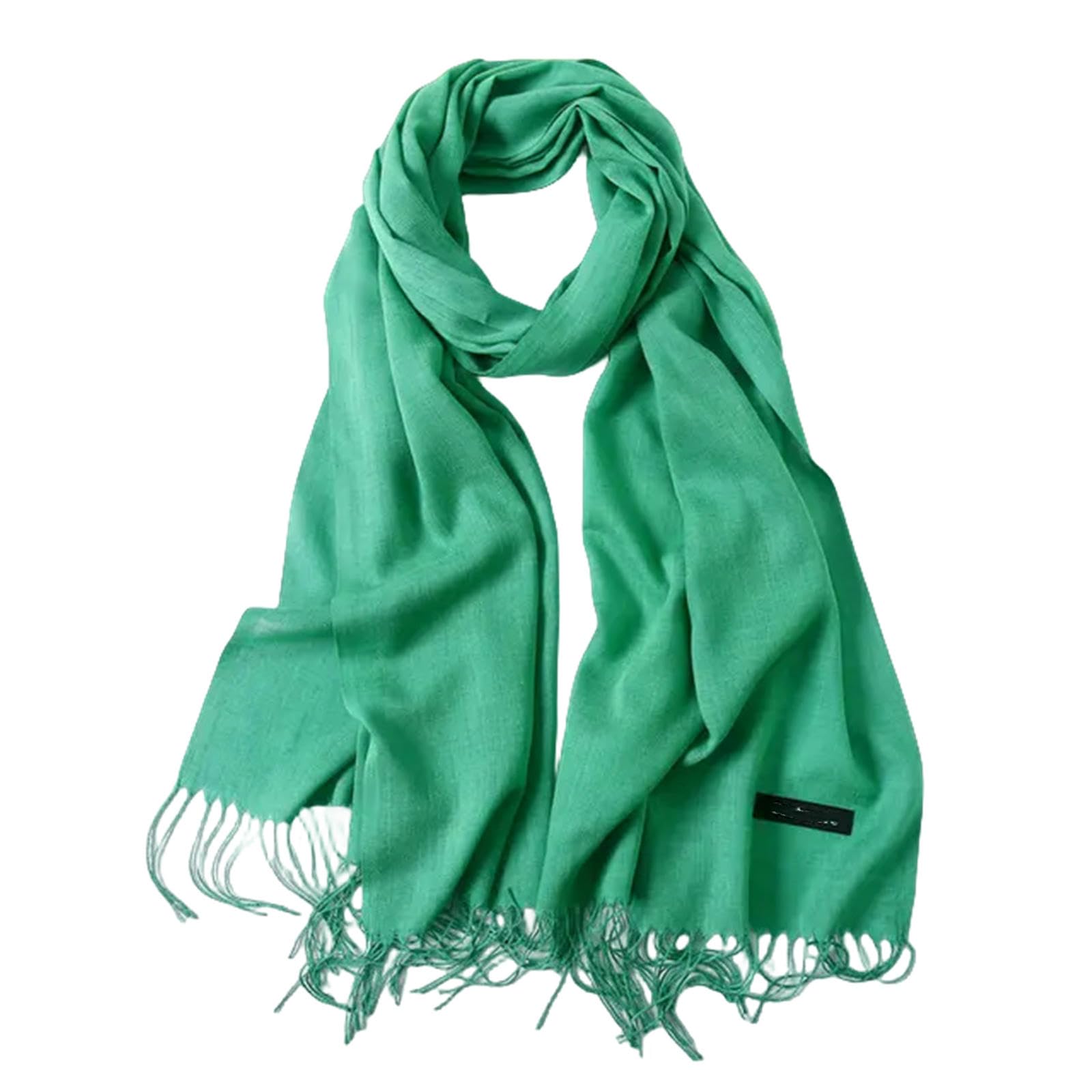 MdybF Schals & Tücher für damen Feste Farbe Weicher Frauen Schal Schals Dame Sommer Dünne Schals Wickeln Winter-green_a