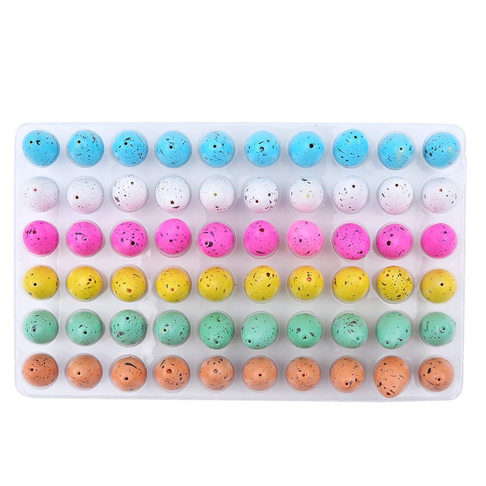 Bnineteenteam Huevos de Dinosaurio para Niños, 60 Piezas, 3 x 2 cm, Material EVA, Juguete Educativo