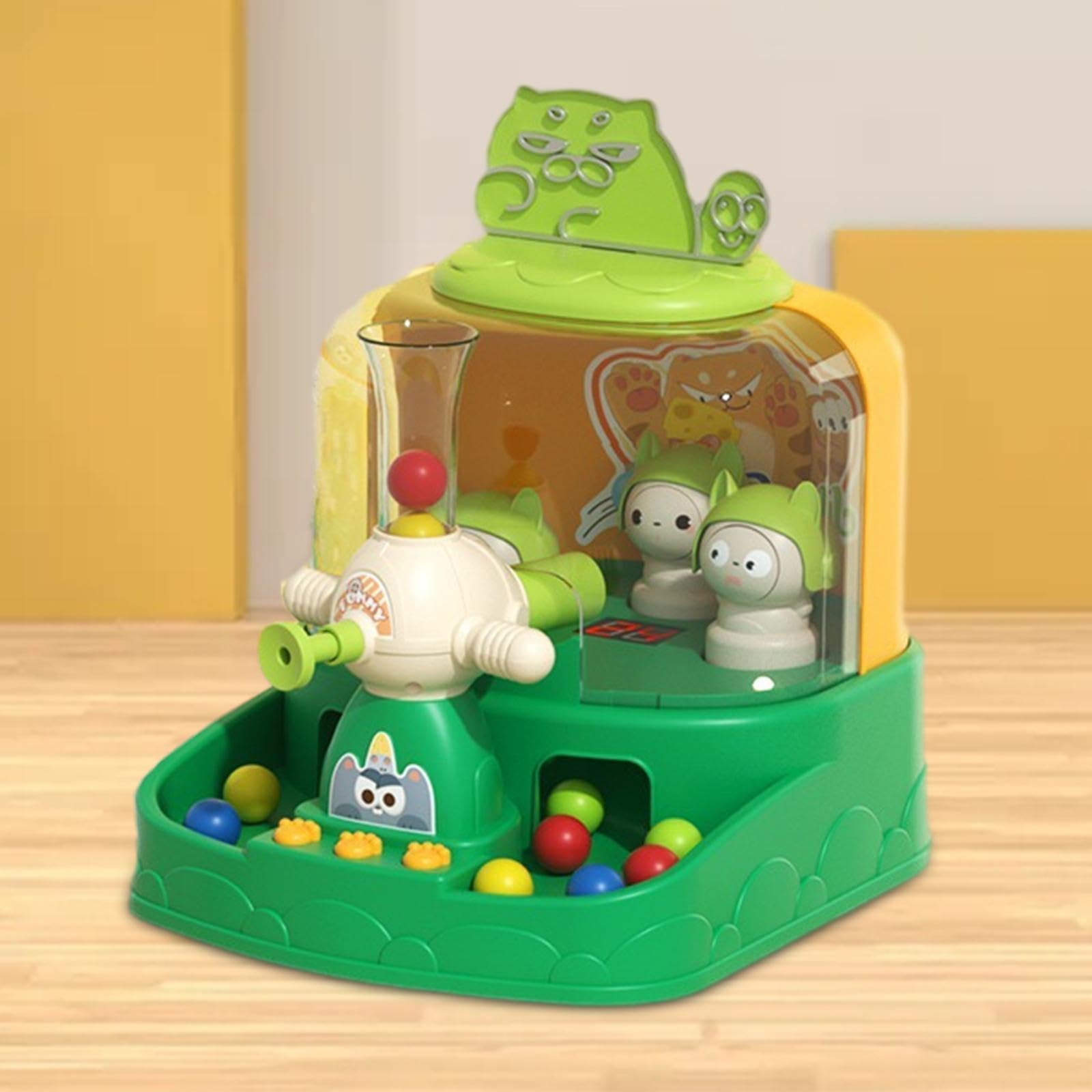Pinball Gioco Biglie Banco Martellamento Elettronico Interattivo Educativo con Effetti per Apprendimento Logico Adatto a Eventi Scuola Regalo, VERDE, Taglia unica bambino