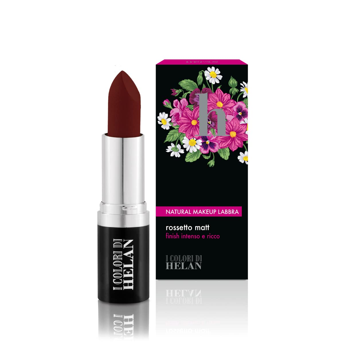 Helan I Colori - Matte Lipstick for Your Makeup with Softening & Elasticising Properties - Long Lasting Brown Lipstick, Creamy & Smooth Texture, Gifts for Women - Made in Italy, Coffee, 3.5 ml