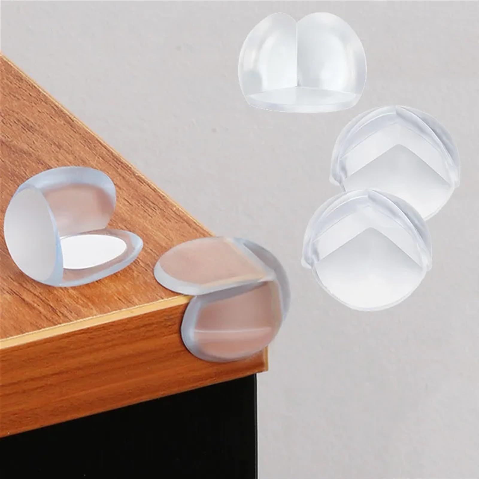 Protectores de Esquinas para mesas, Seguridad Infantil, 1/12 Unidades, Funda Protectora de Silicona para Muebles, Protectores Suaves anticolisión para niños.