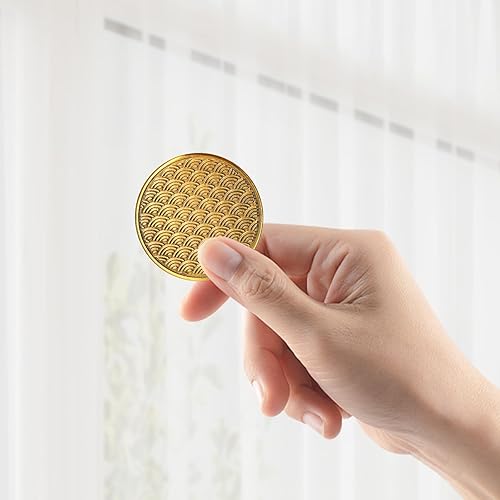 Miniatura 3 de Monedas hápticas de onda japonesa, tokens para aliviar la ansiedad, juguete de metal, moneda de preocupación, monedas coleccionables, diseño