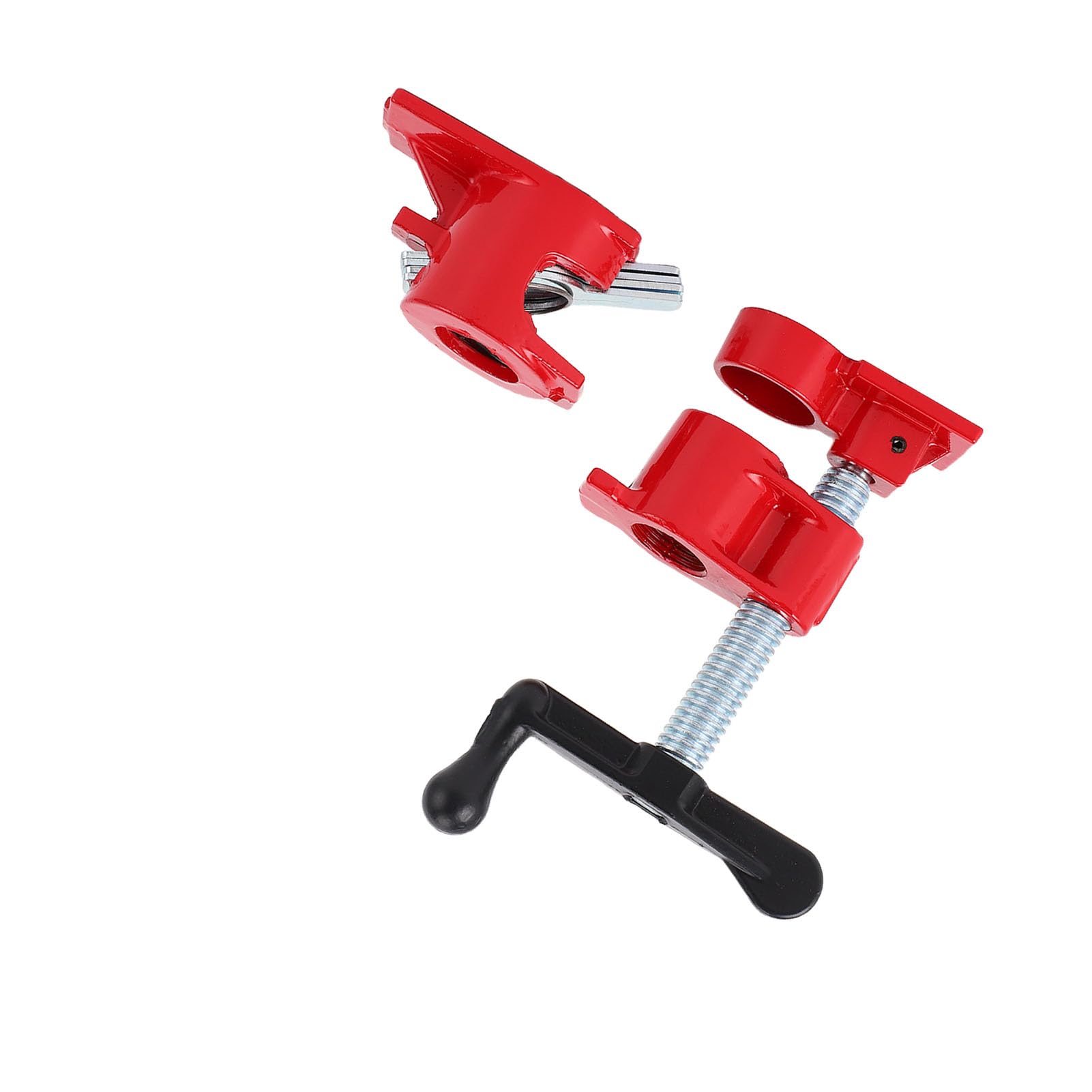 Ausla Morsetti Pesanti per Tubi Legno/Metallo, 4 Pezzi Base Larga 19mm con Sgancio Rapido - Set per Falegnameria e Banco Lavoro