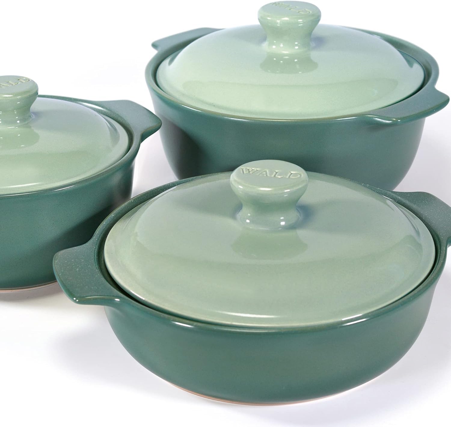 WALD - Olla de cerámica (tamaño pequeño), color verde