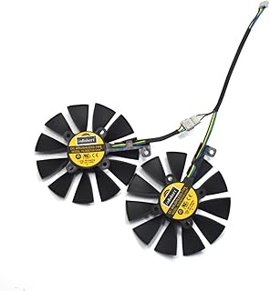 inRobert A Pair Graphics Card Cooling Fan for ASUS AREZ Expedition RX 570, Mining RX 470, GTX 1060/1070/RX 480 Dual Series (PLD09210S12HH)