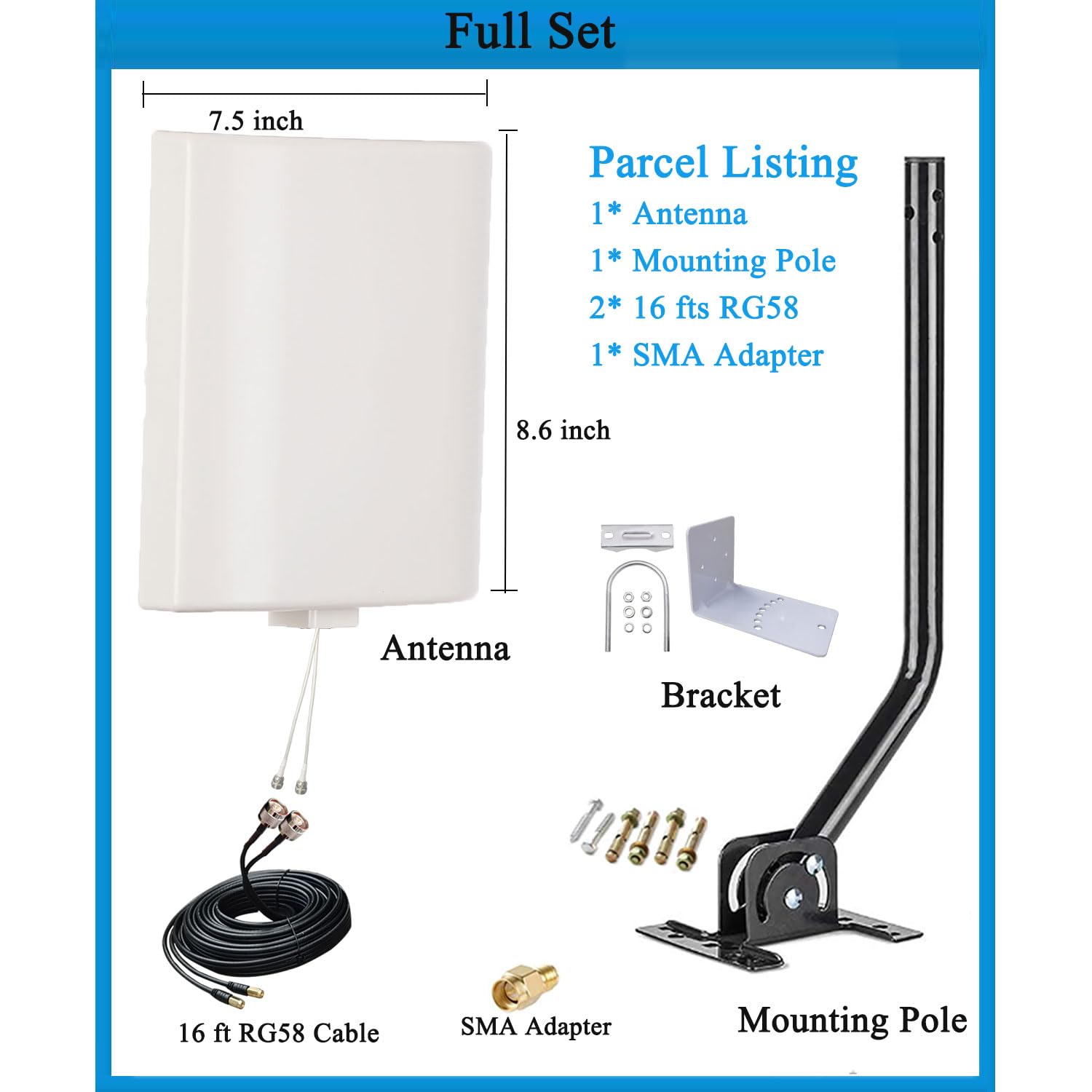 ANTENNA WIRELESS 2,4 GHz wifi omnidirezionale 3dBi IPEX Wifi 2.4Ghz EUR 1,80 - IT
