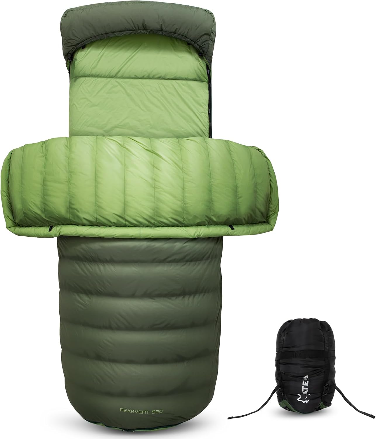 ATEPA Ultralight Down Sleeping Bag for Adults – 3 Seasons, 35°F-50°F