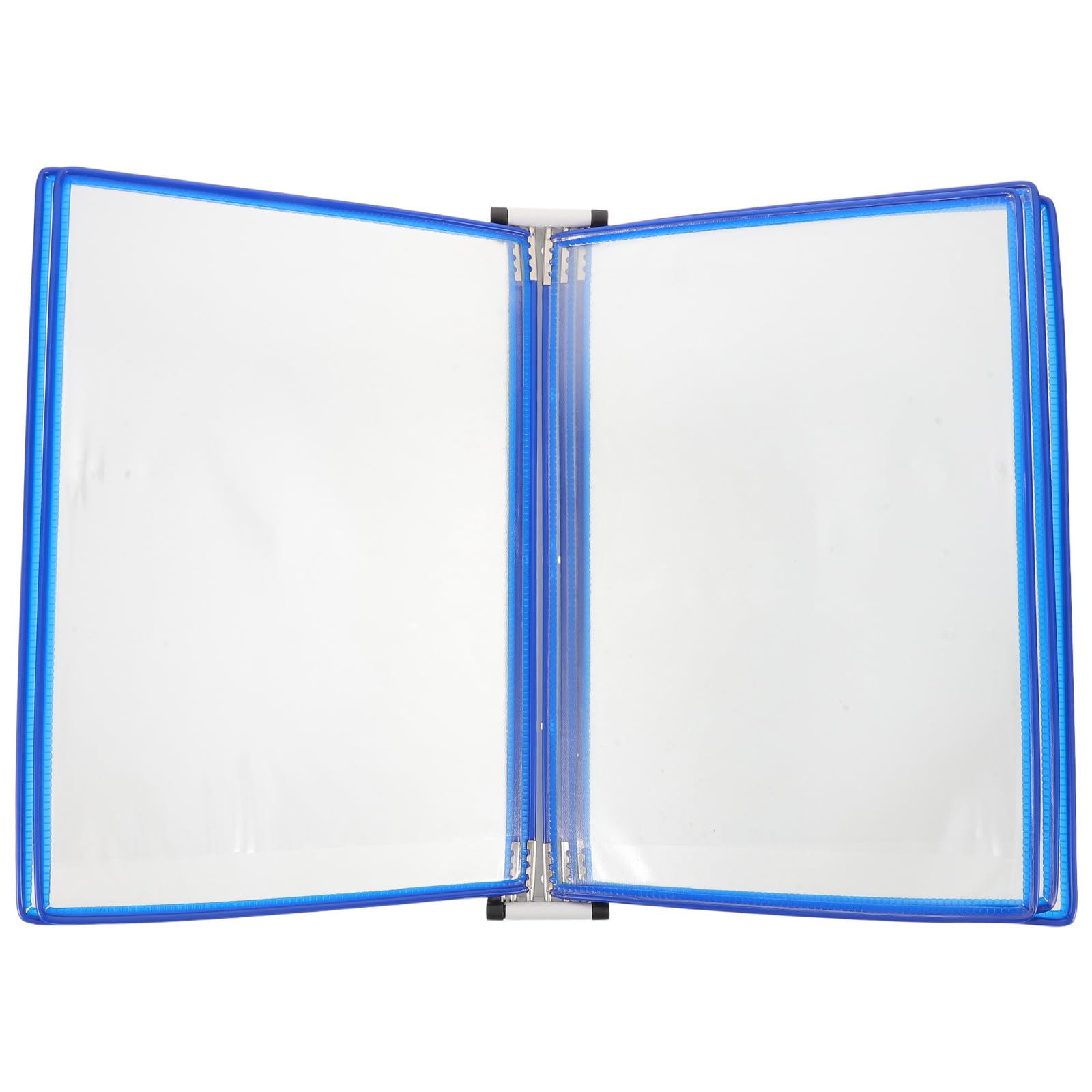 Wandmontierter Dokumentenständer aus Eisen und Pvc mit 5 Fächern und 10 Taschen Platzsparend und Robust für Büro und Home Study als Hängeregistratur