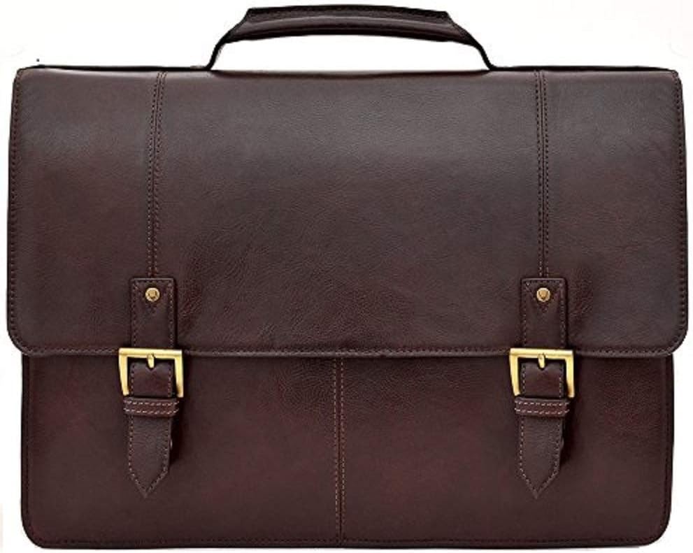 Hidesign Charles Large Double Gusset Leather 17" Laptop Compatible Briefcase