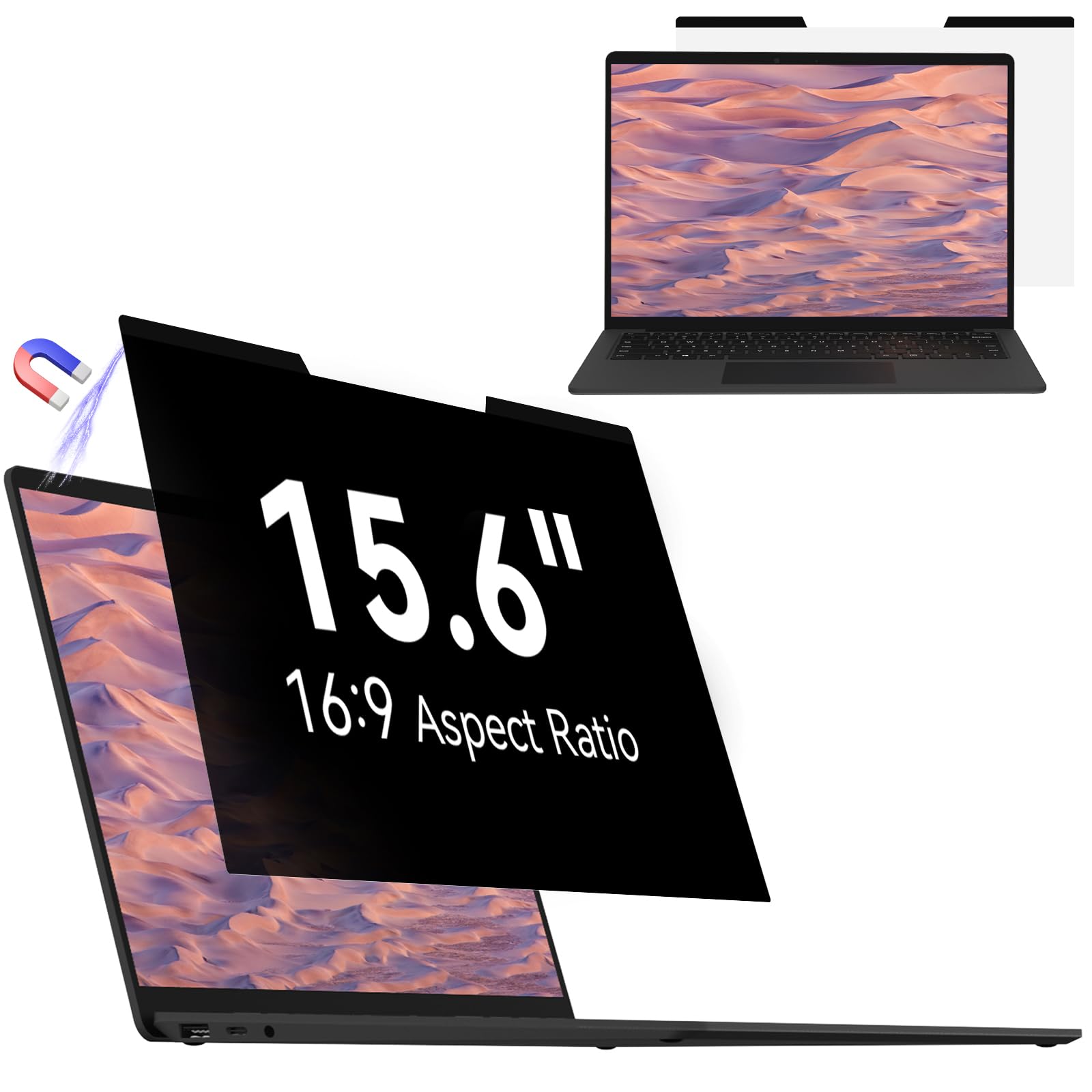 Mamol Magnetic Privacy Screen for 13.5 Inch Surface Laptop 6/5/4/3/2/1, Removable Anti Spy Glare Blue Light Filter, Microsoft Surface Laptop Privacy Screen Protector 13.5 in — view 8