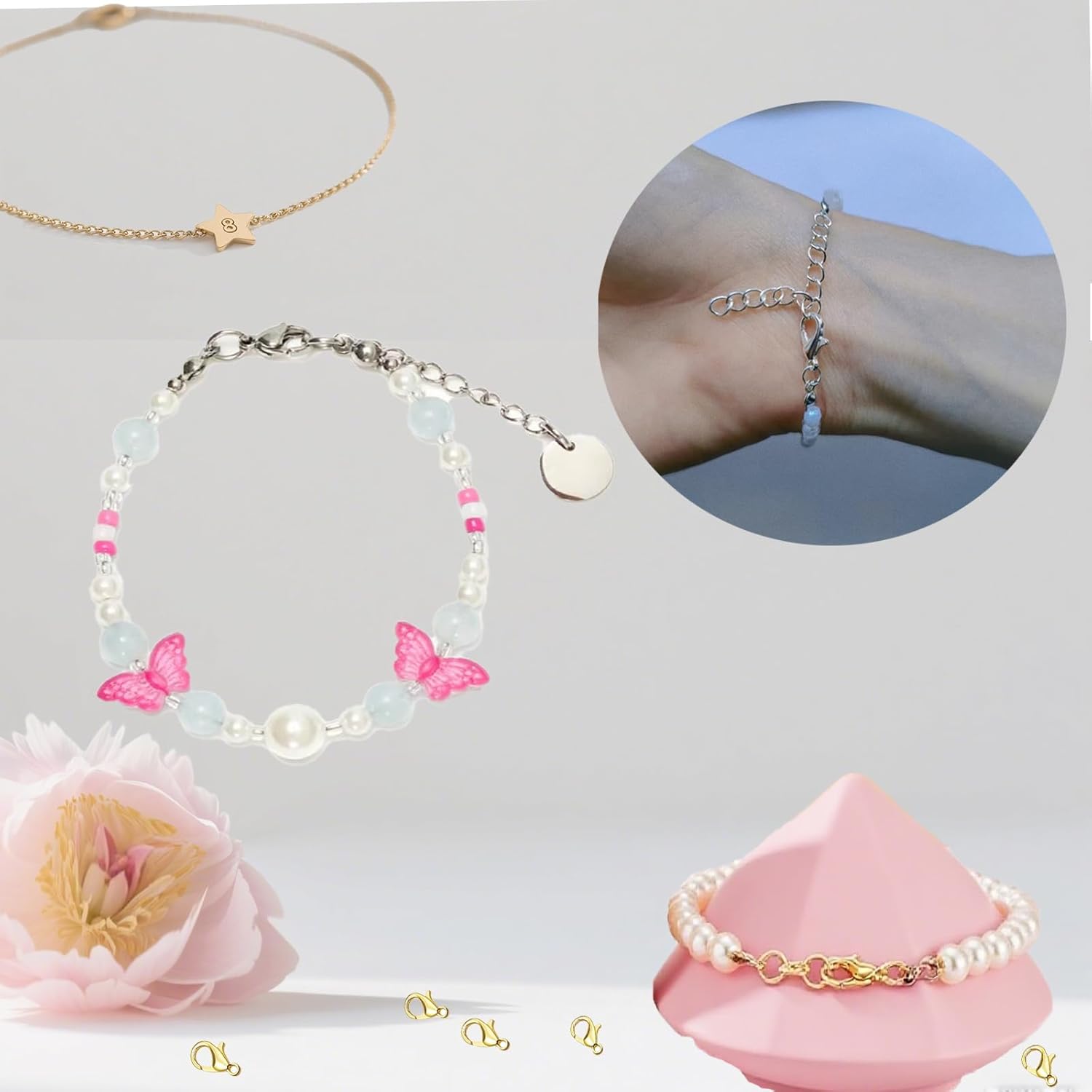 70 Pieces Stainless Steel Lobster Claw Clasps, Silver & Gold Bracelet Necklace Clasps Findings for DIY Jewelry Making(16x10mm) - Image 6