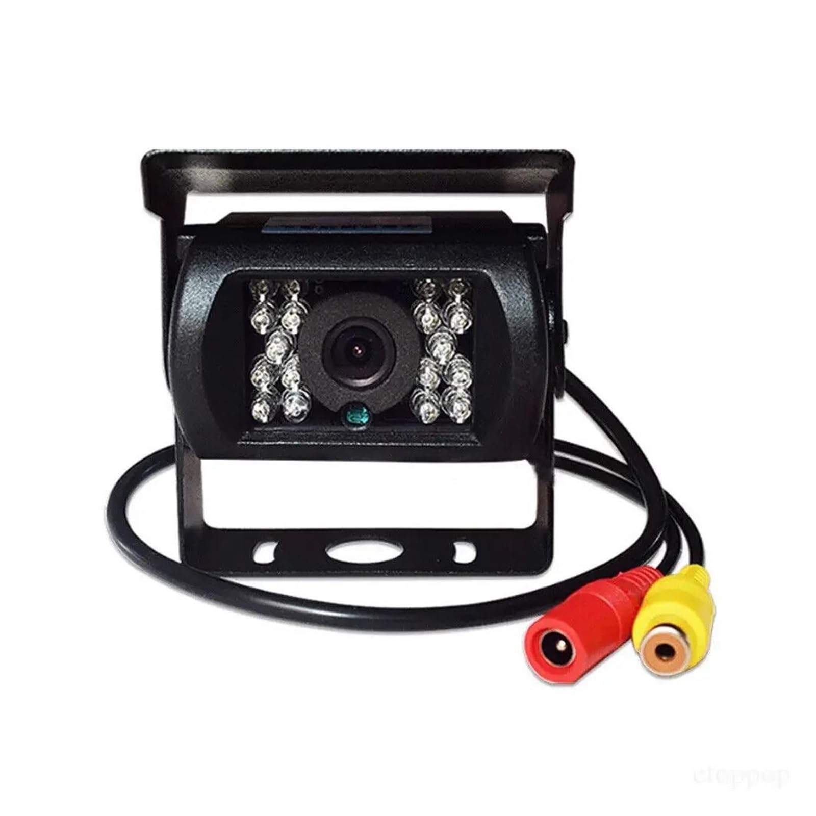 Gran Angular Cámara Trasera 12-24v para RV Camión Autobús Furgoneta Coche IR Cámara Respaldo Visión Nocturna 7 "Monitor Trasera 10m Cable AV(One Camera Kit)