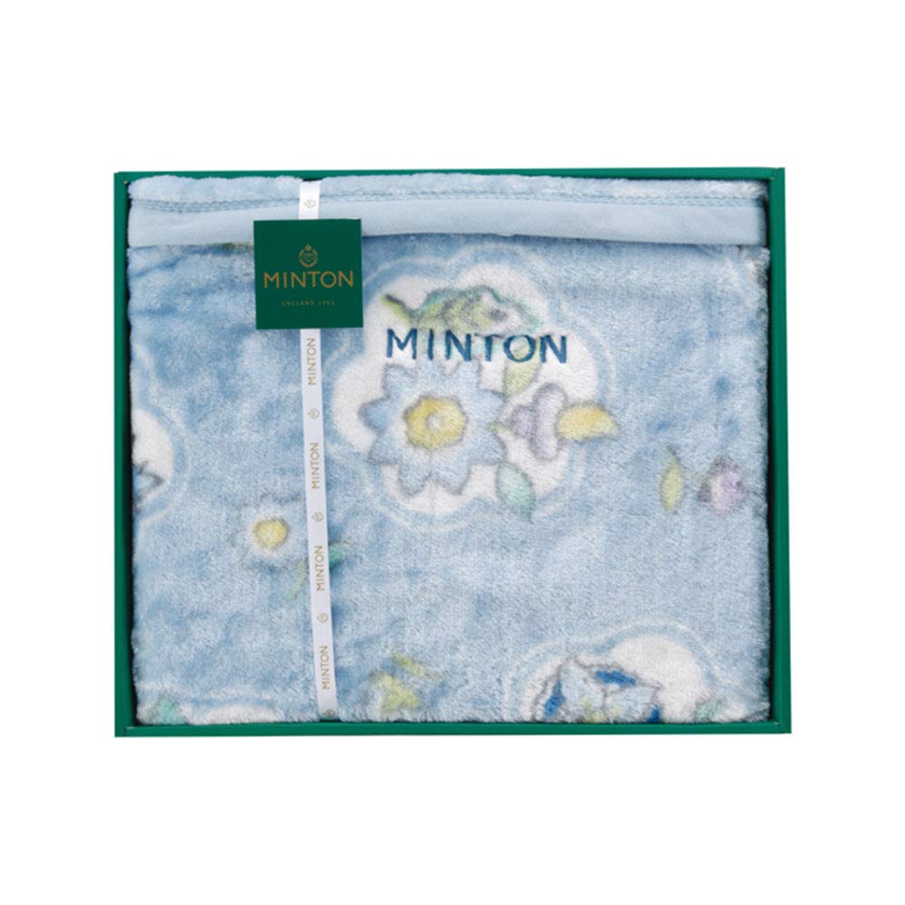 Amazon｜MINTON(ミントン) 毛布 ブルー 140×200cm MNPE10501-002