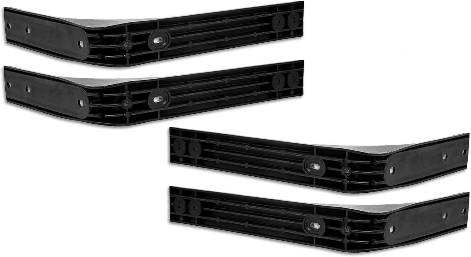 KOZAK Low Wind Cab Fairing Support Brackets 82728020 (Plastic) SET of 4 compatible with Volvo VNL PLUS Logo, 2x22 inch Windshield Wipers and KOZAK Vest
