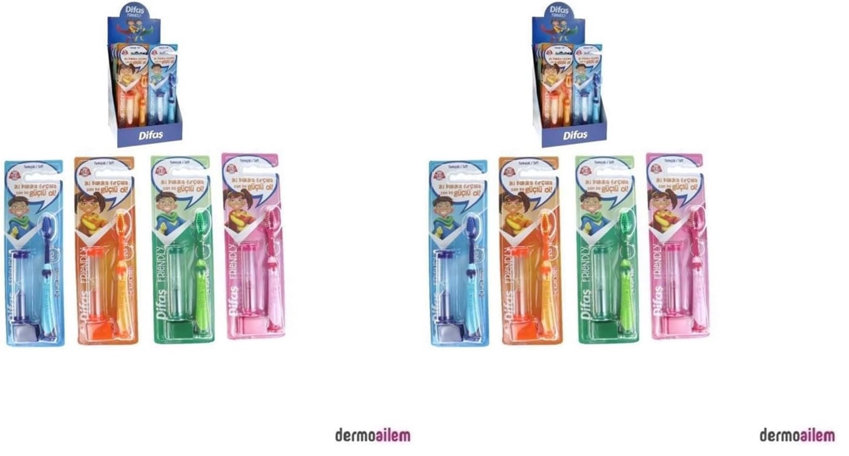Difaş Friendly Çocuk Diş Fırçası (2 paketi)
