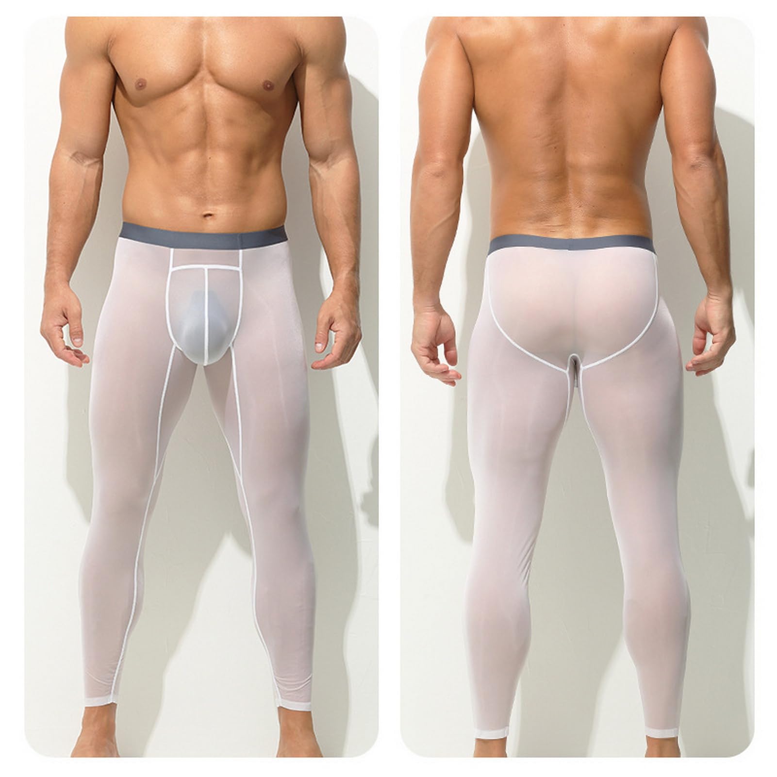 Faringoto Lange Sporthose für Herren, atmungsaktiv, elastisch, Skinny-Hose, Fitness-Thermounterwäsche