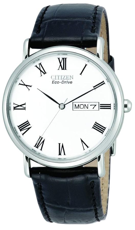CITIZEN エコドライブ　BUBU2020-11a Calendrier - Men's Eco-Drive BU2020-29X Brown Leather Watch