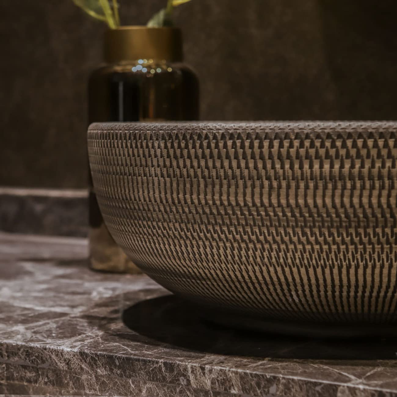 Umywalki łazienkowe Umywalka łazienkowa okrągła nablatowa ceramiczna umywalka łazienkowa umywalka nablatowa umywalka artystyczna, czarna, tylko umywalka umywalka nablatowa umywalka miskowa,
