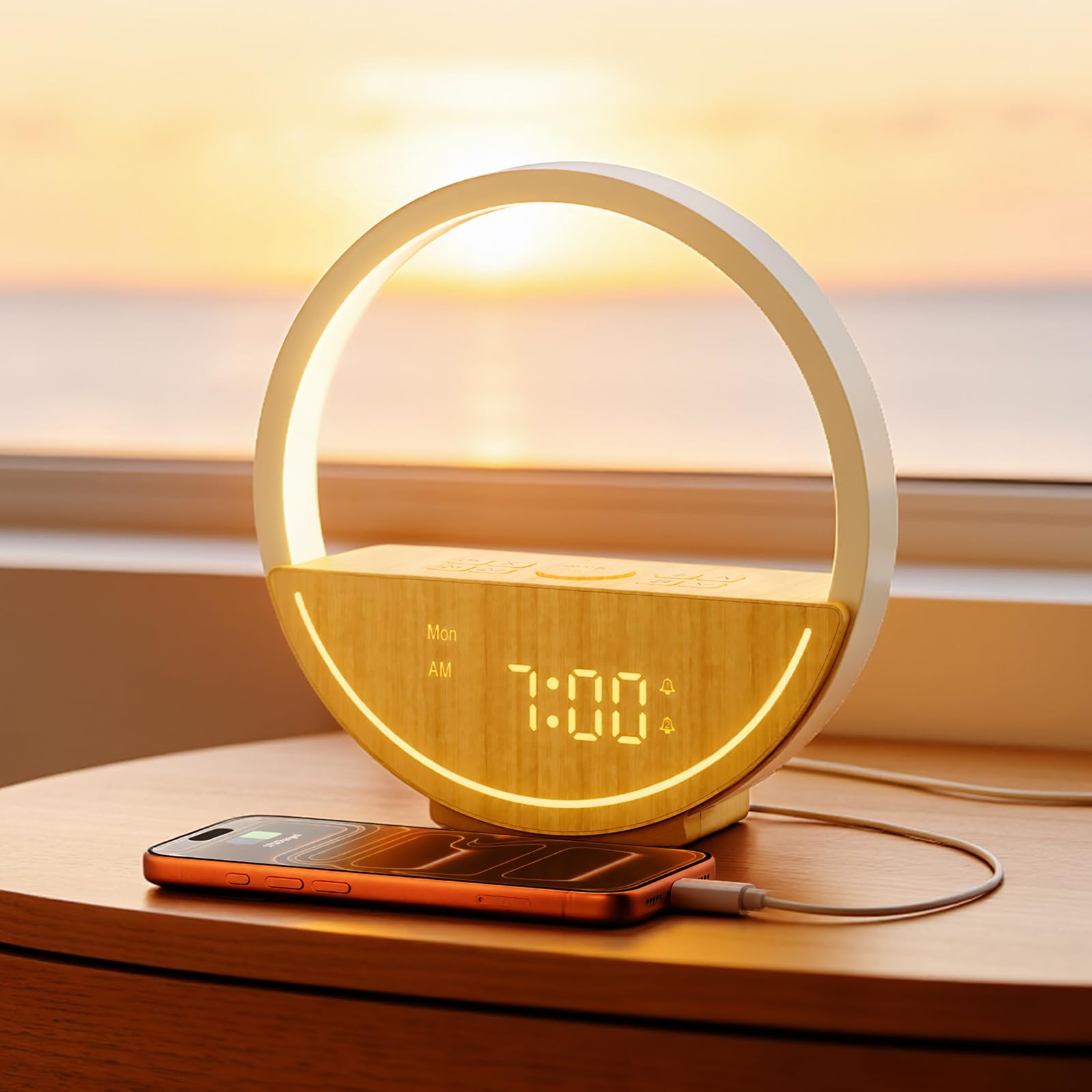 Photo 1 of Vivilumens Sunrise Alarm Clock with Sound Machine & Lamp