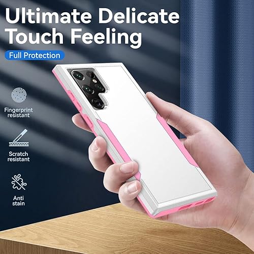 Miniatura 2 de Funda para Samsung Galaxy S22 Ultra (no para S22 y S22+), resistente a prueba de golpes, grado militar, doble capa, soporte de carga inalámbrica