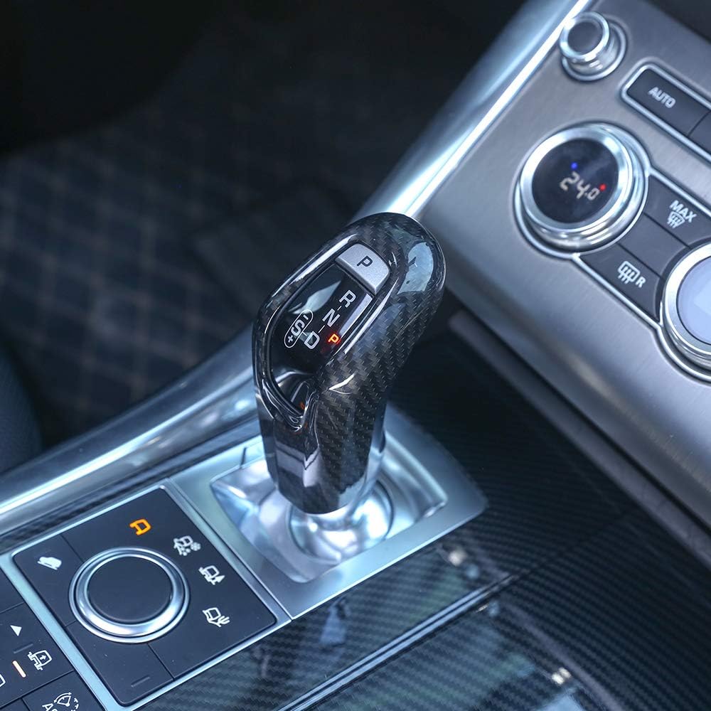 Car Accessories Carbon Fiber for Land Rover Range Rover Sport 2018-2019 ABS Plastic Gear Shift Head Cover Trim