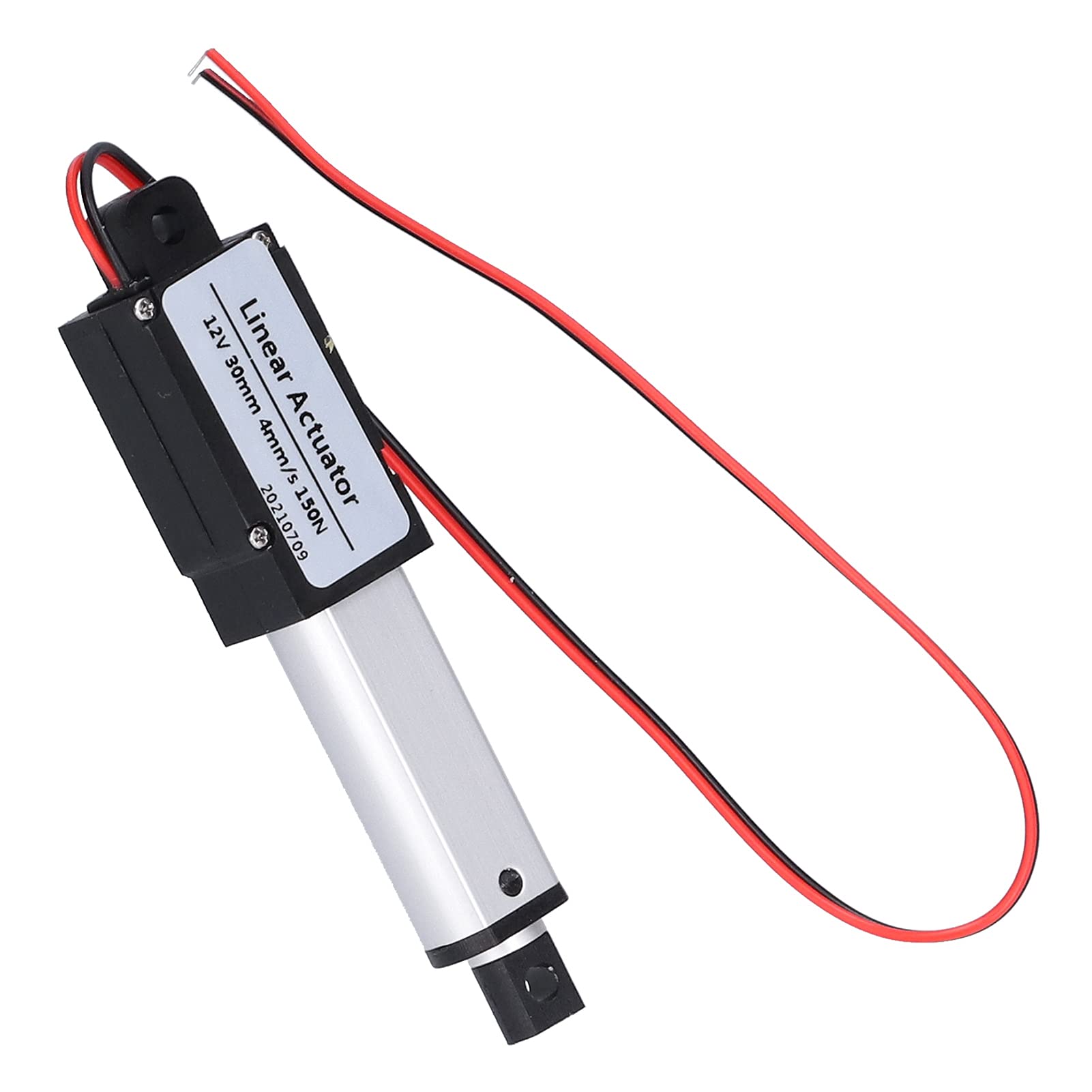 Mini Elektryczny Siłownik Liniowy Skok 30mm, 12 V DC Wodoodporny Siłownik Ruchu, na sofę Fotel do Masażu Stolik Pod Telewizor Szafka Podnośnik Okna (Skok 30mm-8mm/s-70N)
