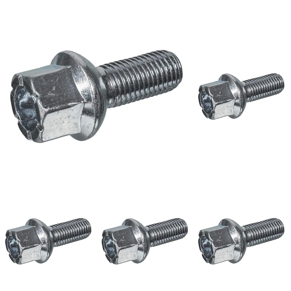 febi bilstein 46713 Radschraube M12 x 1.5 Kugelbund, 1 Stück (Packung mit 5)