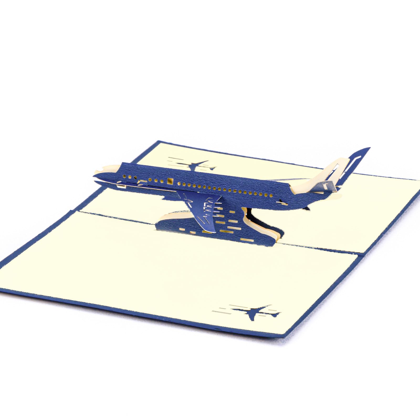 yaartz Airplane Pop up Card for Birthday Anniversary Thank You Retirement Travel, 3D Card for Airplane Lover, Pilot