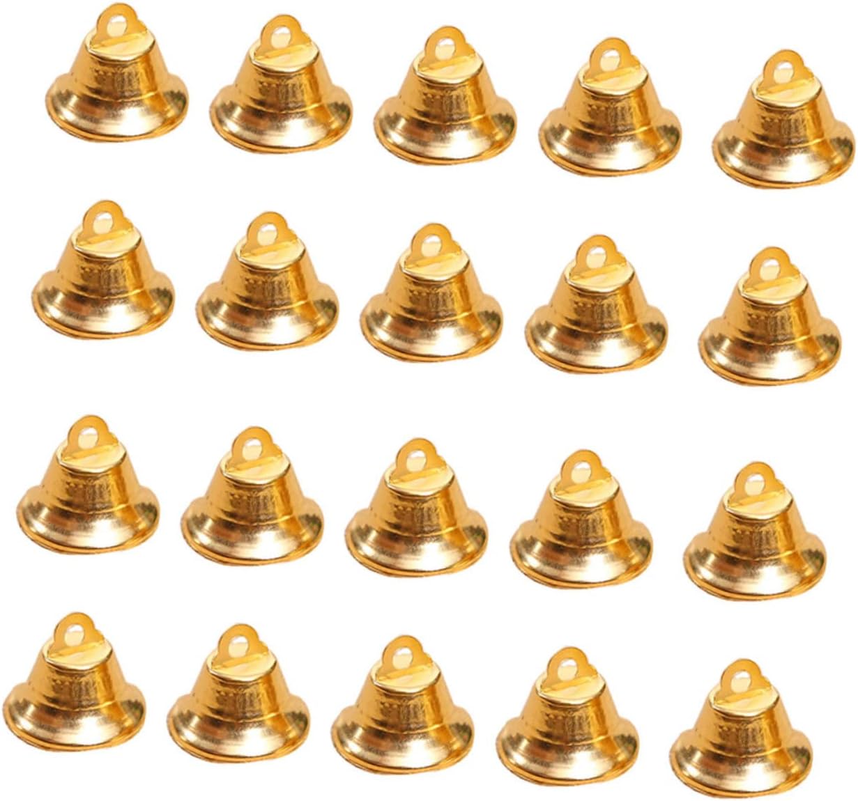 400pcs Mini Christmas Ornaments Craft Bells for Holiday Decorations Wind Chimes Wreaths and Festive Events